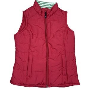 Vineyard Vines Red Puffer Vest Womens M